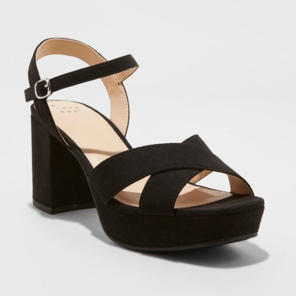 A New Day Gabrielle Block Heels 6.5 Black